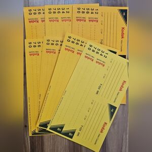 Vintage Kodak VHS Labels Set Of 7